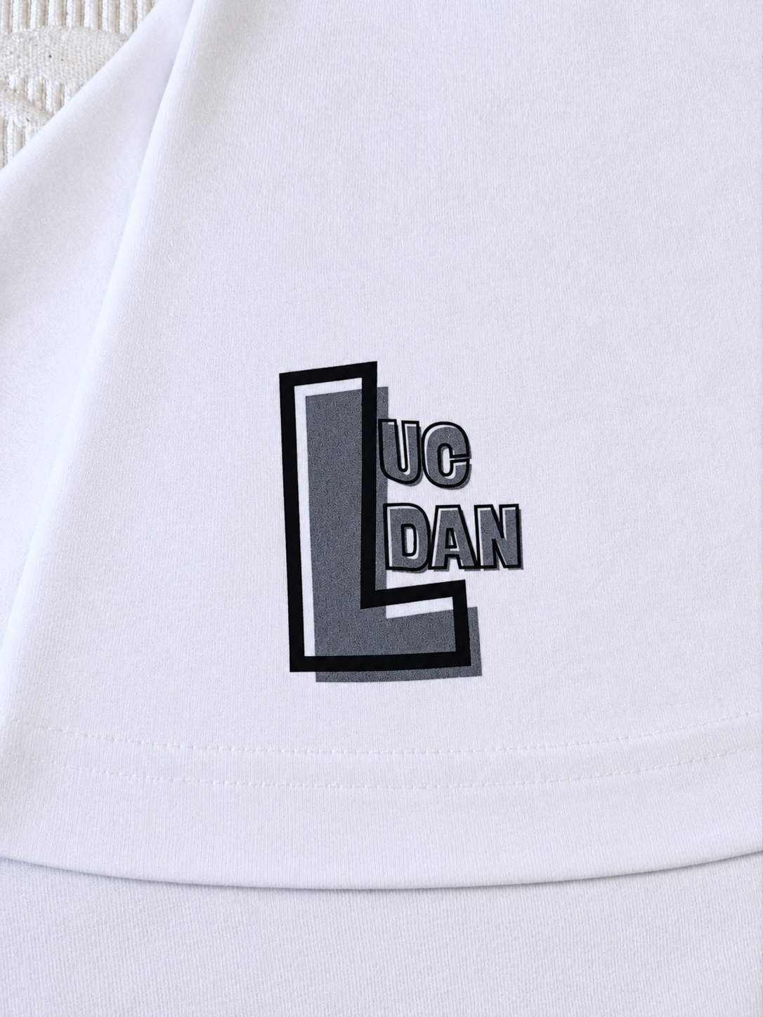 Camiseta Oversize Blanca Unisex — LucDan Skate