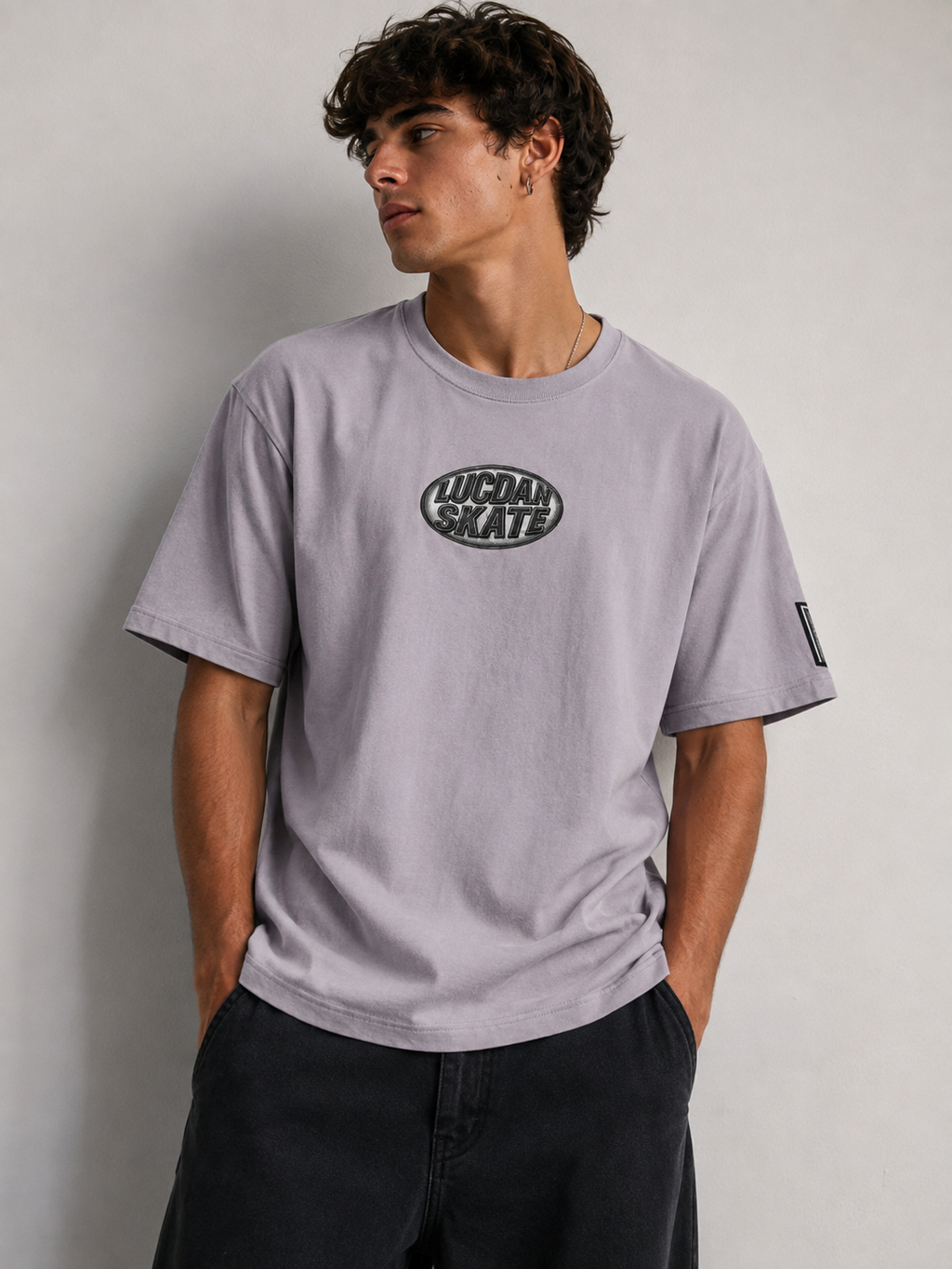 Camiseta Oversize Lila – LucDan Skate