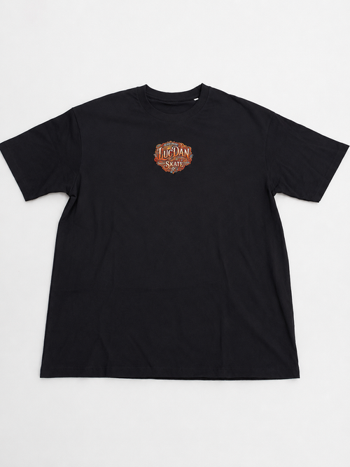 Camiseta Lusca Skate — Negro