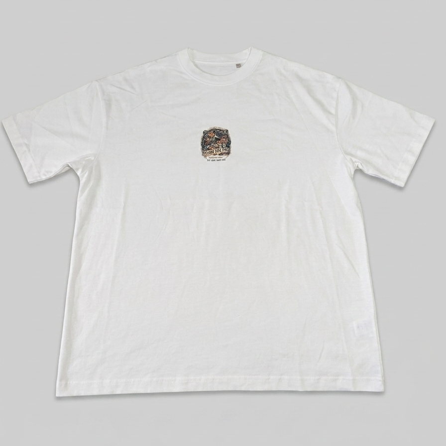 Camiseta Oversize Mujer Blanca — LucDan Skate
