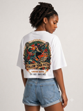 Camiseta Oversize Mujer Blanca — LucDan Skate