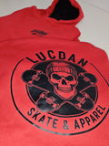 SUDADERA ROJA CON CAPUCHA LUCDAN REF.25053