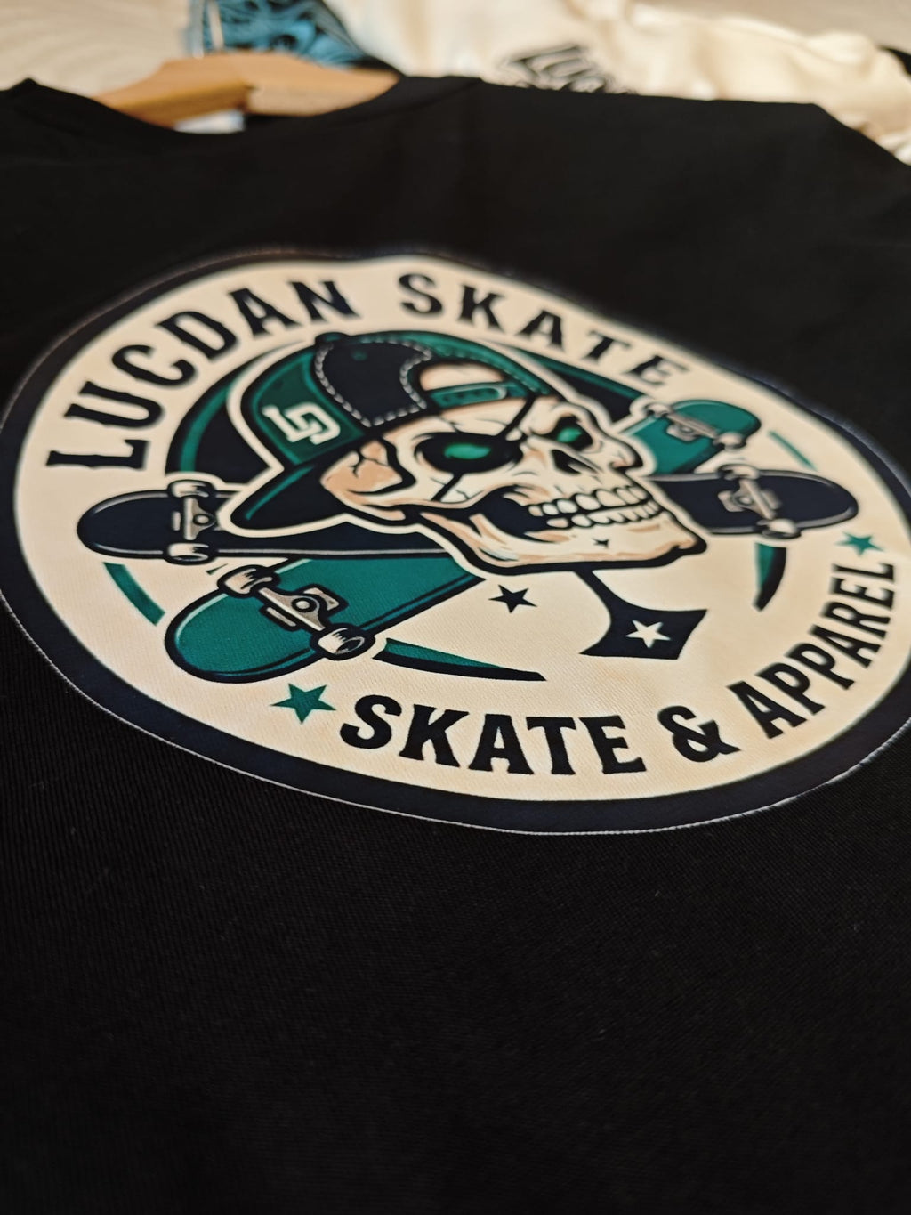 Camiseta Oversize Negra LucDan Skull Skate
