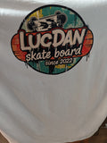 Camiseta Oversize Blanca Unisex — LucDan Skate