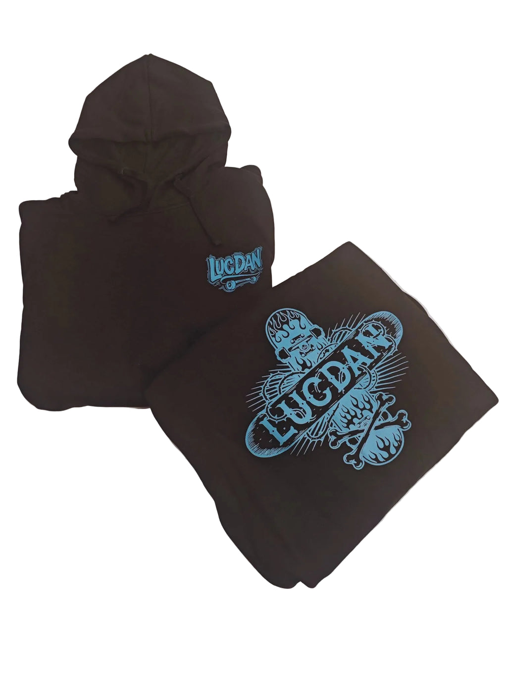 SUDADERA NEGRA CON CAPUCHA LUCDAN REF.25051